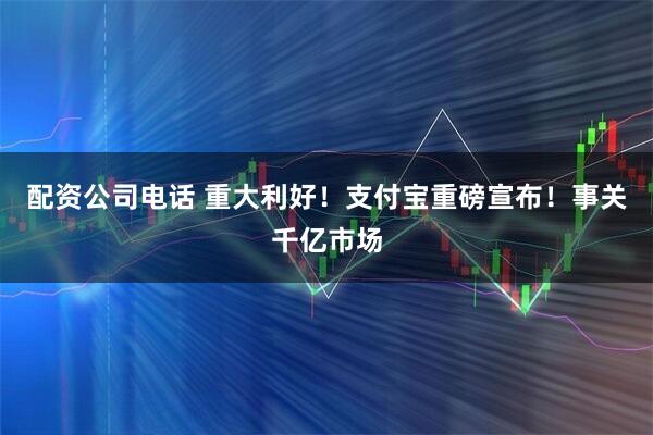 配资公司电话 重大利好！支付宝重磅宣布！事关千亿市场